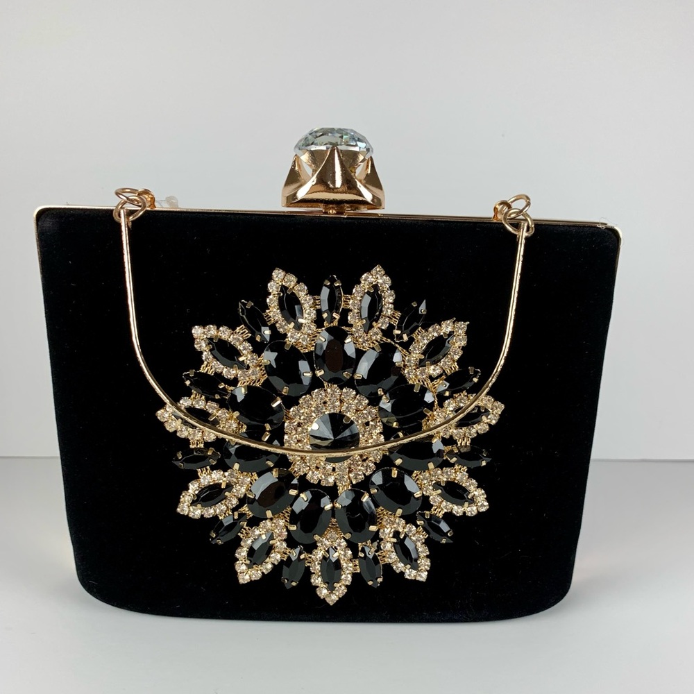 Black & Gold Evening Bag